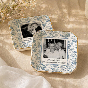 Personalized Jewelry Tray for Mother Of The Groom, Custom Photo Ceramic Ring Dish, Mother In Law Gift from Bride, Wedding Mom Gift from Son 5f254970-69b2-4fa7-99ad-c0152ae5b8ff-5.jpg
