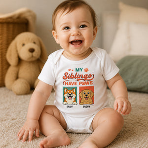 My Siblings Have Paws – Custom Pet Portrait Baby Onesie - Personalized Baby Onesie With Color 5f2c7e5e-5800-4140-8262-677dbf688231.jpg