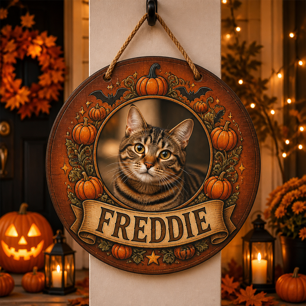Halloween Pumpkin Pet Photo Wood Door Sign - Personalized Wood Sign 5f467b95-09b4-4630-877b-3b9d194bf99e.png