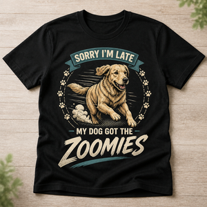 Sorry I’m Late, My Dog Got the Zoomies — Custom Pet Photo T‑Shirt - Personalized T-shirt 5f59d4e5-e9a6-48da-bfd0-399cbf4dfeb1.png