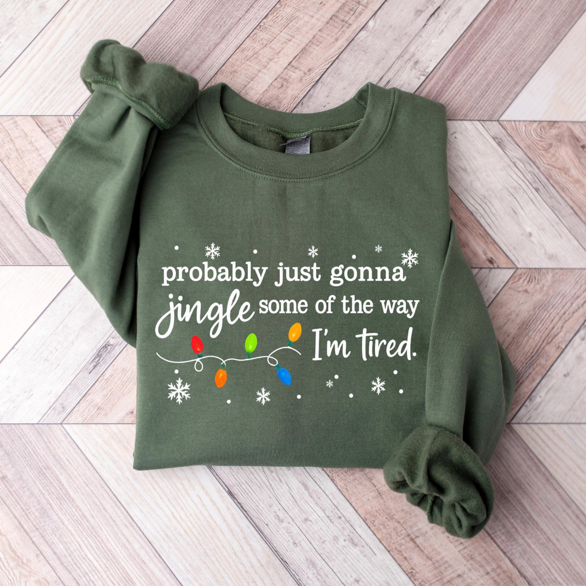 Christmas Jingle Song Sweatshirt, Probably Just Gonna Jingle Some Of The Way I'm Tired Christmas tShirt,Funny Holiday Shirt,Xmas Long Sleeve 5f85efd2-ef63-45b4-963e-378a79ae6ba3-4.png