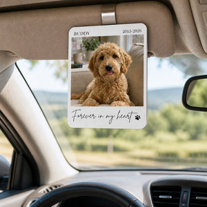 Custom Pet Memorial Car Visor Clip – Photo, Name & Years - Personalized Car Visor Clip 5f95c768-87b2-495f-8d3a-4391c4814573.jpg