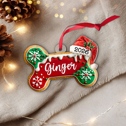 Custom Dog Bone Gingerbread Christmas Ornament, Custom Dog Ornament, Pet Ornament, Dog Lover Gift, New Dog Ornament, Christmas Decor 5f9d7eec-3b3f-4c15-97d1-b1a98cc84e79-8.jpg