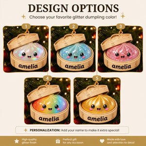 Personalized Glitter Dumpling Ornament, Acrylic Squishy Style Christmas Ornament, Custom Name Ornament, Kids Christmas Gift, Holiday Decor 5fb2975f-3ce6-4859-ba0d-87973a72f45c-2.jpg
