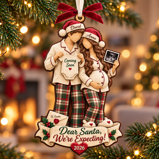 Personalized Pregnancy Announcement Christmas Ornament 2026 – Dear Santa We’re Expecting, Custom Couple Names, Gift for Parents to Be 5fb5237a-4fd0-439f-8a90-066365350939-Dear-Santa-We-re-Expecting-.png