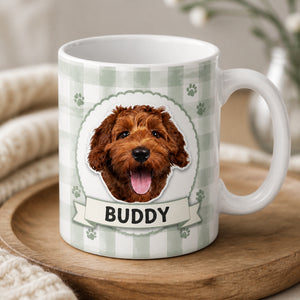 Custom Pet Photo + Name Pastel Badge Mug - Personalized Mug 5fd1355a-cb77-46cb-9096-25bb069572a6.jpg