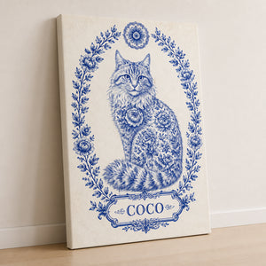 Chinoiserie Cat Portrait Canvas – Personalized Pet Name - Personalized Canvas 5fd2a7f7-4450-4162-a605-c1d7c22dfdb0.jpg