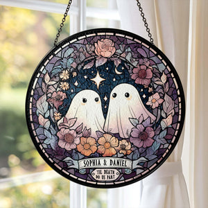 Custom Ghost Couple 'Till Death Do Us Part Wedding Gift Stained Glass Suncatcher Spooky Halloween Decor Ghost Lovers Gothic Anniversary Gift 5fdff3e8-cd4c-4ddf-8cf9-7a60bbdda527-1.jpg