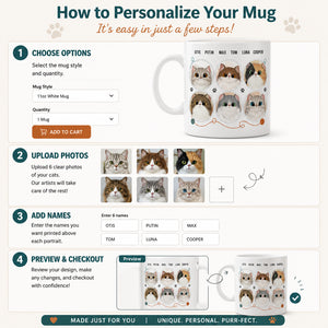Best Cat Dad Mug – Watercolor Pet Portrait Collage - Personalized Mug 5fee1da8-9a4a-43d6-a7bd-811590389ce4.jpg