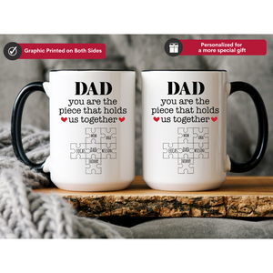 Dads Hold Us Together - Personalized Mug - Gift For Dad, Father's Day, Birthday Gift