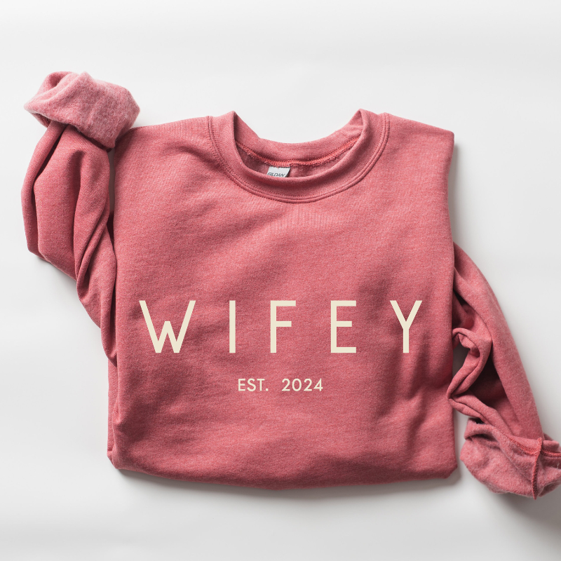 Hubby Wifey Shirt, Personalized Engagement Gift For Couple, Honeymoon Shirt