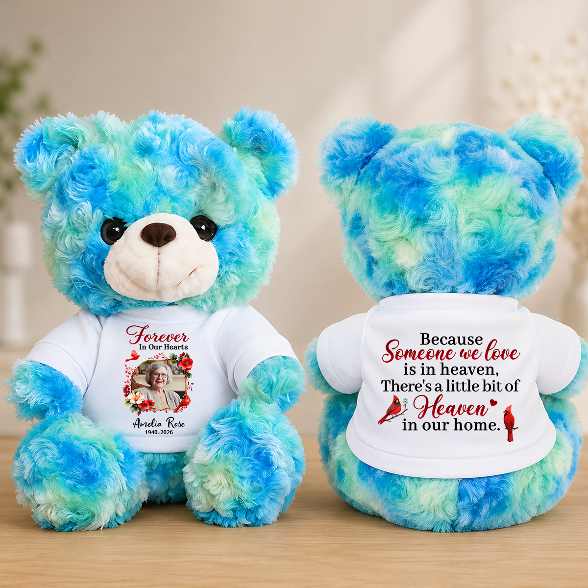 Someone We Love Is In Heaven Memorial Personalized Teddy Bear