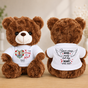 I Am Always With You Cardinal - Memorial Personalized Teddy Bear
