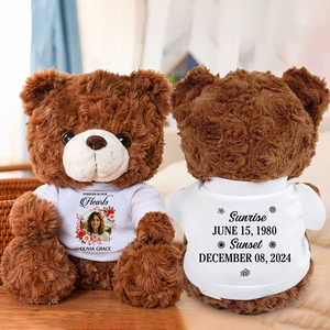 Forever In Our Hearts Sunrise Sunset - Never Forgotten Memorial Teddy Bear