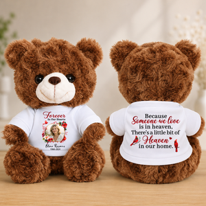 Someone We Love Is In Heaven Memorial Personalized Teddy Bear