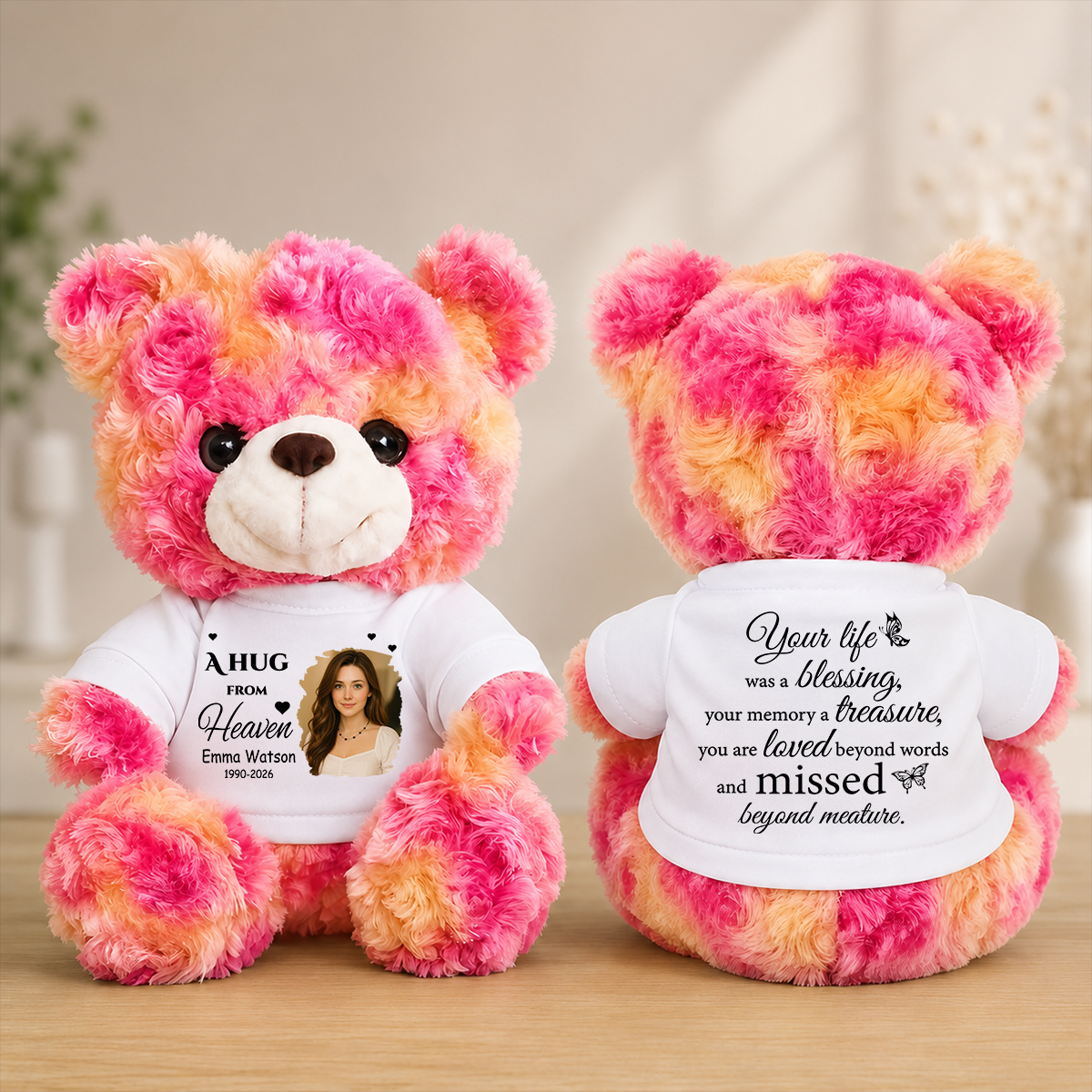 Your Life Was A Blessing - Never Forgotten Memorial Teddy Bear
