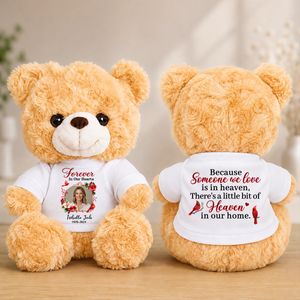 Someone We Love Is In Heaven Memorial Personalized Teddy Bear
