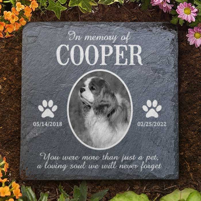 In Loving Memory - Cemetery Decorations for Grave, Cat Memorial Gifts, Gifts for Cat Lovers, Dog Memorial Stone
