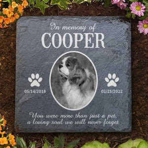 In Loving Memory - Cemetery Decorations for Grave, Cat Memorial Gifts, Gifts for Cat Lovers, Dog Memorial Stone