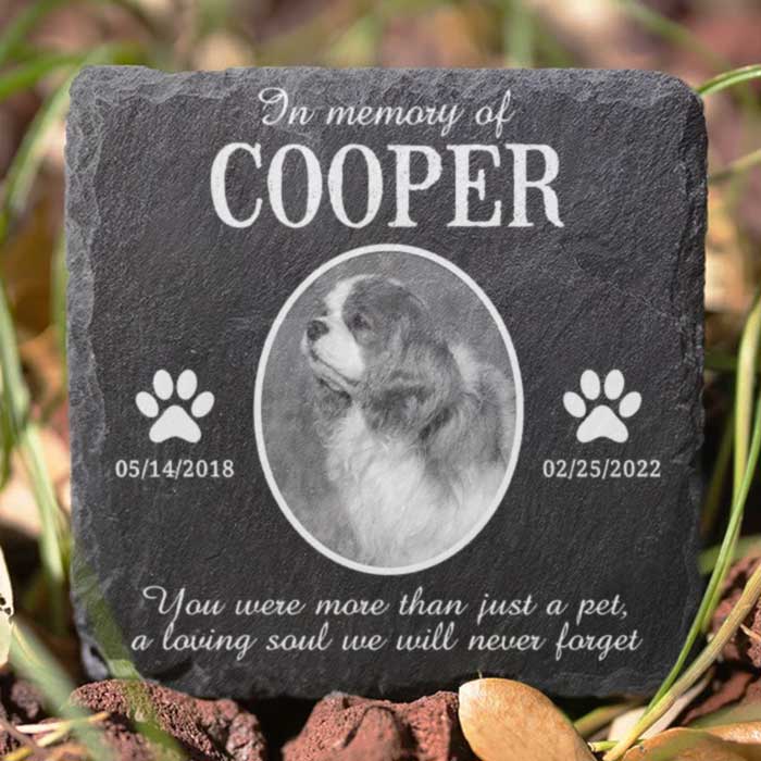 In Loving Memory - Cemetery Decorations for Grave, Cat Memorial Gifts, Gifts for Cat Lovers, Dog Memorial Stone