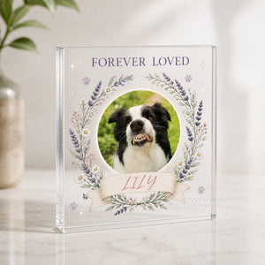 Pet Memorial Acrylic Plaque – Forever Loved Photo & Name - Personalized Acrylic Plaque 6006a4f0-ed99-447b-996b-b575f9a8a4a4.jpg