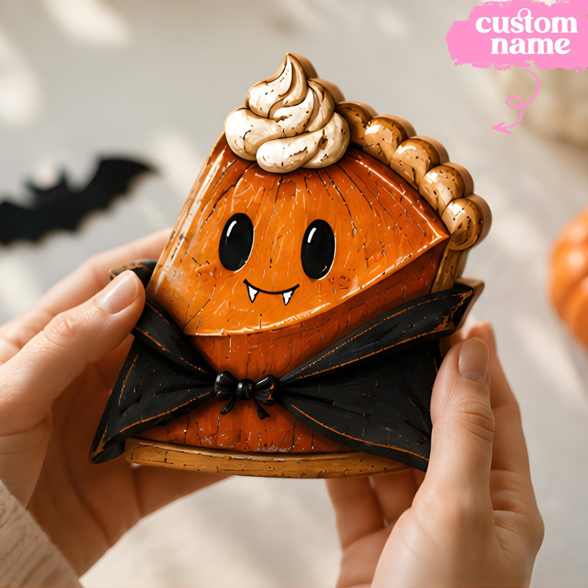 Personalized Halloween Wooden Block Decor, Cute Ghost Cat Pumpkin Skeleton and Owl Tabletop Signs, Custom Name Spooky Fall Home Decorations 600c79c8-dde9-43de-a90e-20e87104809b-9.jpg