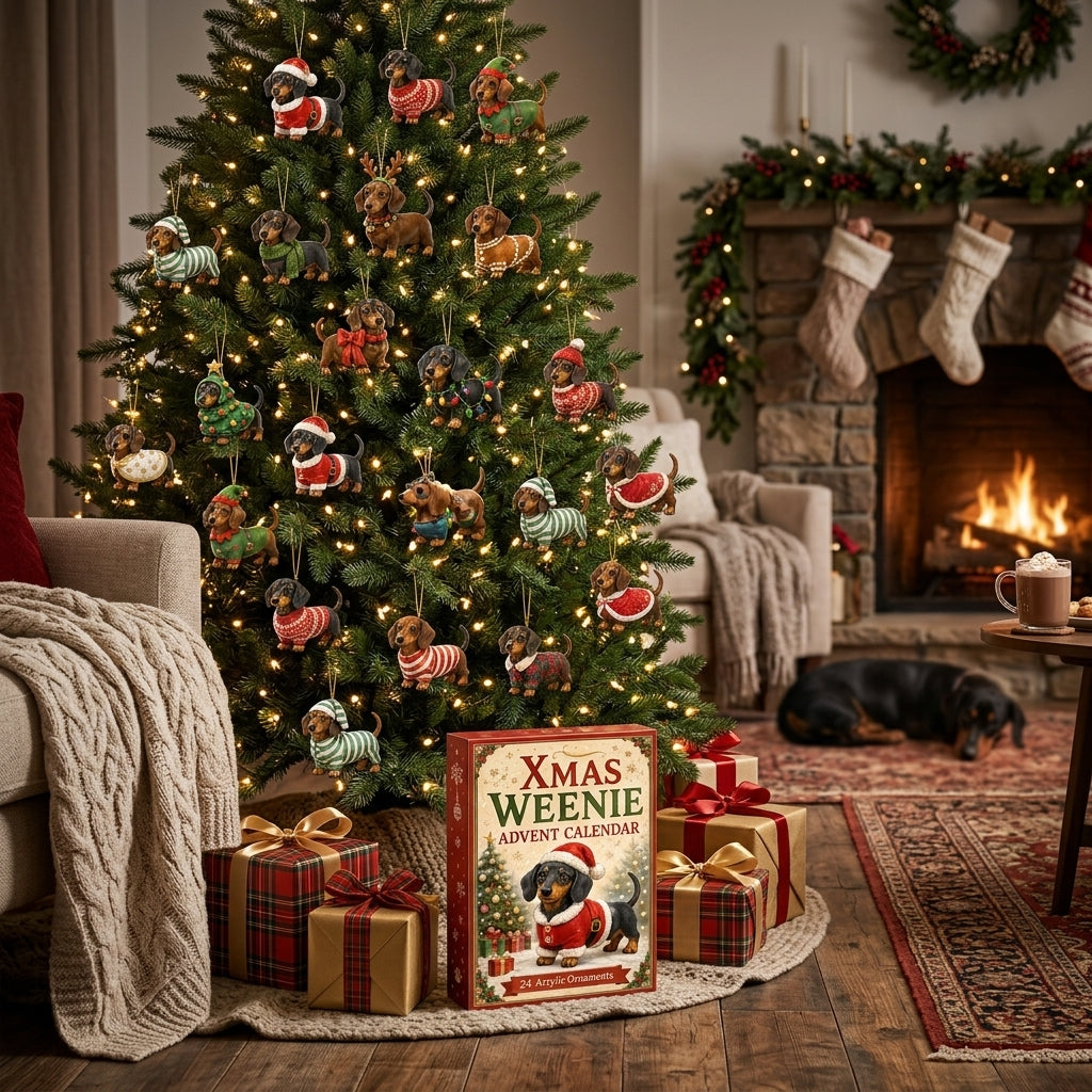 Xmas Weenie Advent Calendar For Dachshund Lovers 6019a082-337b-4aac-935d-24f7923428e0-Dachshund_ornaments_hanging_on_tree_202608111728.jpg