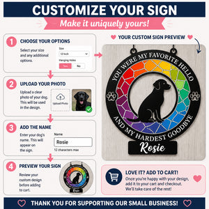 Rainbow Stained-Glass Dog Memorial Cut Metal Sign – Personalized Name - Personalized Cut Metal Sign 601e135a-92bf-409f-a819-e49168c37822.jpg