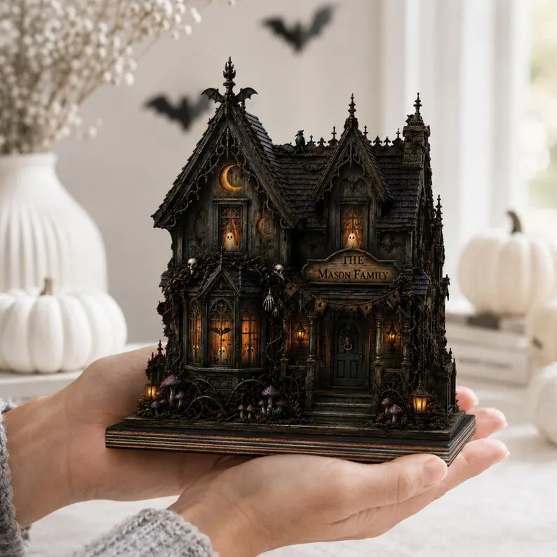 Personalized Haunted House Wooden Block, Gothic Family Name Sign, Halloween Home Decor Haunted Mansion Decor, Dark Academia Wooden Keepsake 6048717a-6f6c-4bdb-973f-1f3f8aa3bafe-cxvcxvcc-2-.webp