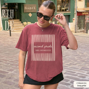 Grade Level Teacher Shirt,Comfort Colors Back To School Tee,Teacher Team Shirt, First Second Third Fourth Fifth Grade Teacher Matching Shirt 604e91c5-b503-470c-be96-d8041d1f1944-6.jpg