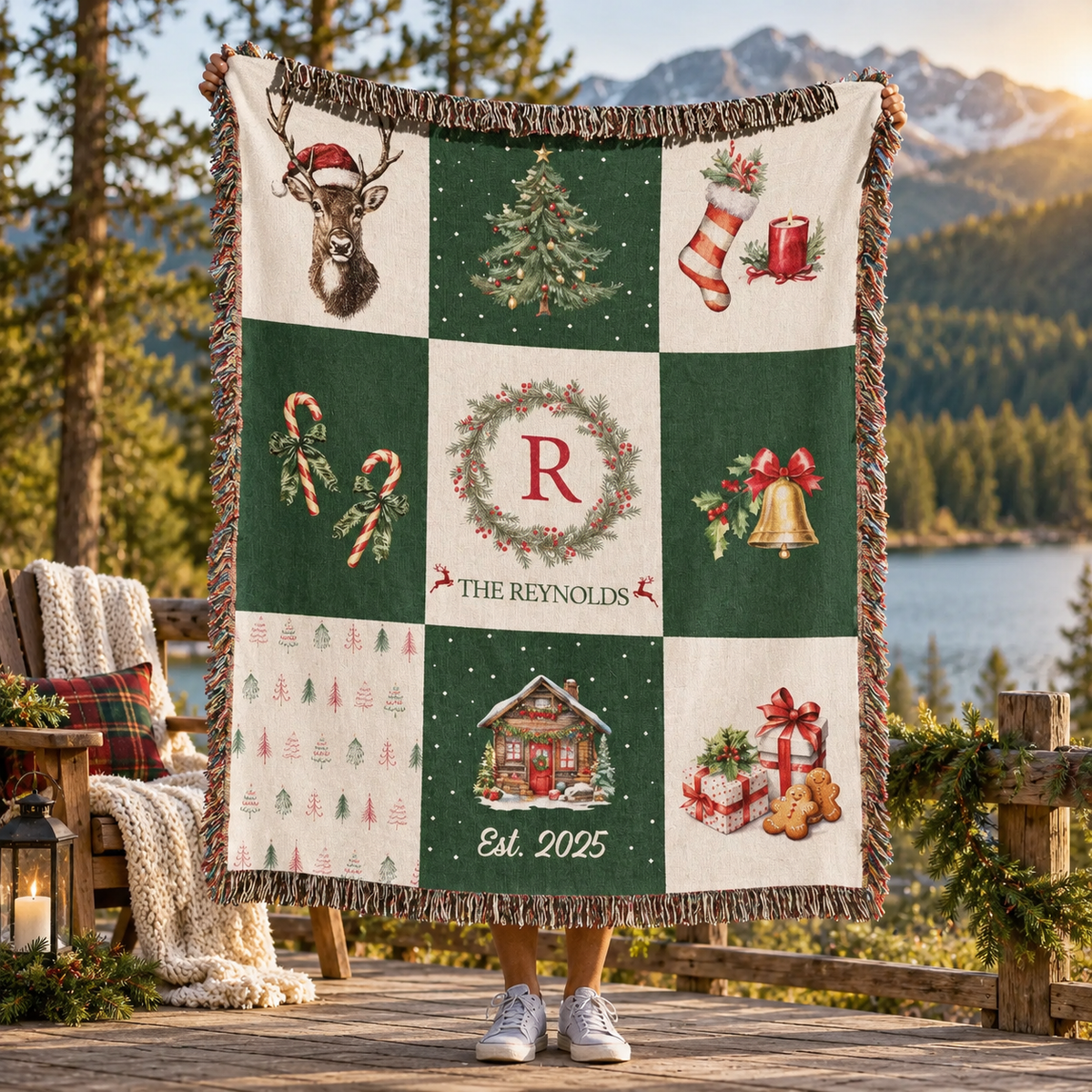 Personalized Christmas Family Blanket, Custom Family Name Throw, Holiday Home Decor Blanket, Christmas Gift For Parents & Families 605847a5-47be-4922-9012-1c68e7956d93-b1.png