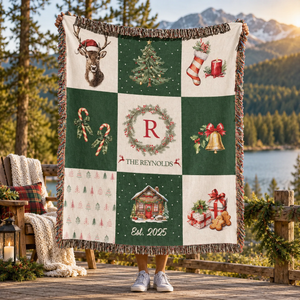 Personalized Christmas Family Blanket, Custom Family Name Throw, Holiday Home Decor Blanket, Christmas Gift For Parents & Families 605847a5-47be-4922-9012-1c68e7956d93-b1.png
