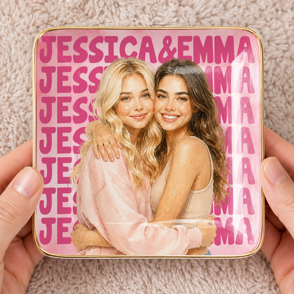 Forever Bestie Watercolor Jewelry Dish for Her, Custom Jewelry Tray 605b79cf-2c78-4e83-a1c9-7ccfc25e03fc-1-13-.png