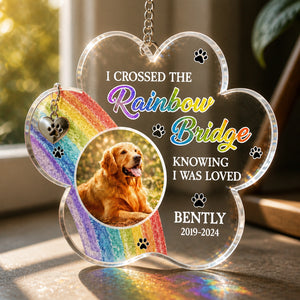 Rainbow Bridge Paw Acrylic Plaque – Pet Photo, Name & Years - Personalized 1 Layered Suncatcher with Charm 606bc784-1a30-405c-af4d-e0f11080fb3e.jpg