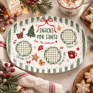 Custom Name Santa Cookie Plate, Cookies for Santa Platter, Personalized Holiday Christmas Plate for Family, Christmas Gift 60a87aa5-d97f-4be0-8ba0-b88bcdde28ff-2.jpg
