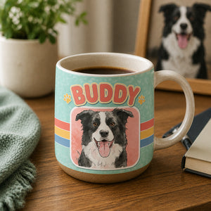 Custom Pet Portrait Name Mug - Personalized Pottery Mug 60be3542-b6b6-4f57-a3a0-b6a990518131.jpg