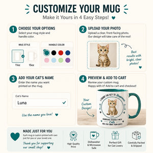Key to Happiness Cat Mug – Personalized Pet Name - Personalized Mug 60e10635-e437-44c0-b1d2-aee38d80a001.jpg