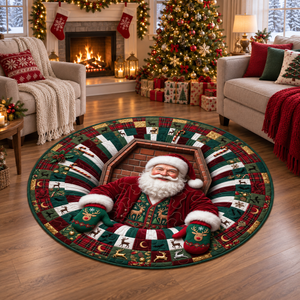 3D Santa Illusion Doormat, Vintage Christmas Floor Rug, Festive Xmas Gift 60e22814-7bf3-4602-8ff3-11de58f1af4f-8dfd9bee-393b-4e16-a72a-3d76d763f481.png