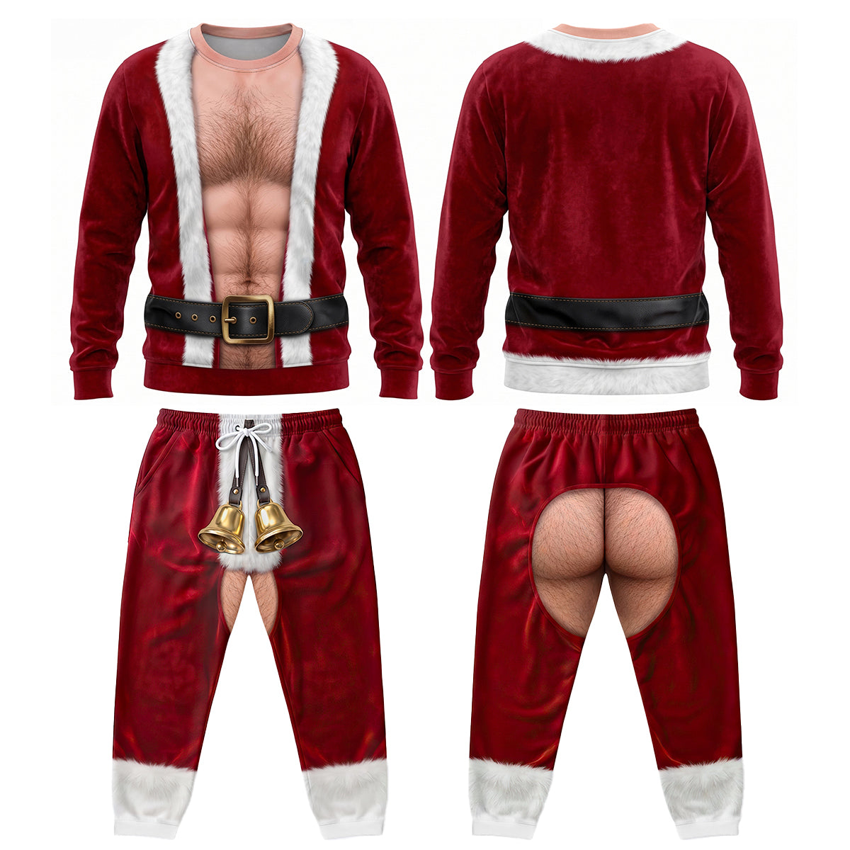 Funny Santa Set Sweatshirt & Sweatpants - Personalized Gifts For Christmas, Funny Gift For Husband 60eb21ca-8dd5-4887-93b8-080b0d29c9f9-5.jpg