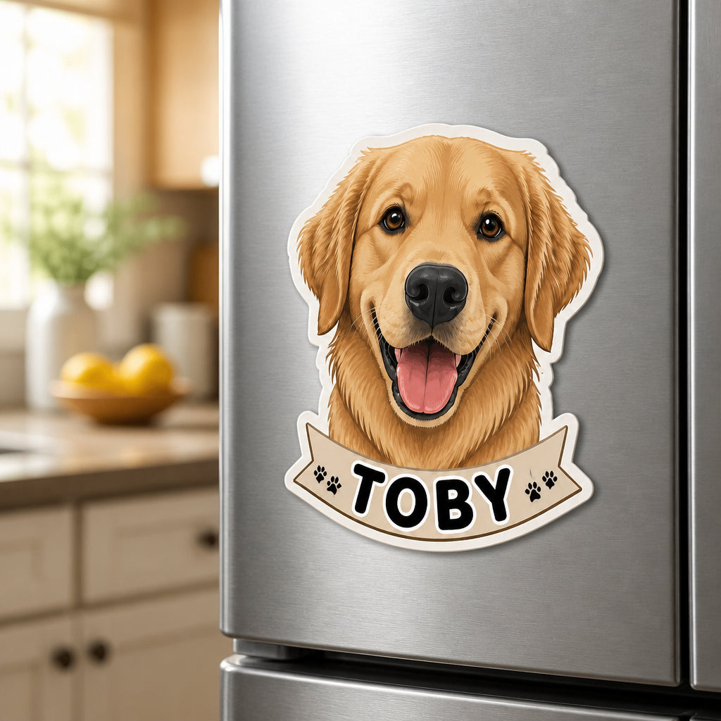 Custom Pet Head Name Magnet – Photo to Art - Personalized Custom Shape Fridge Magnet 60f8e4e9-c3d5-4861-b7db-e1d3c9cf05aa.jpg
