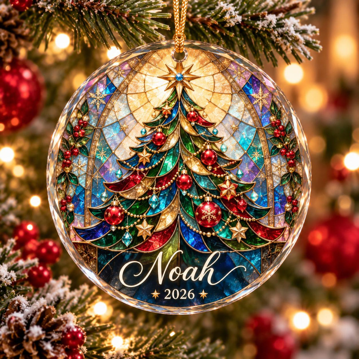 Custom Name Glass Christmas Ornament, Stained Glass Style Christmas Tree, Personalized Rainbow Holiday Decoration 2026 60fe3a90-2bd9-4941-a8f0-3f6870f11227-1.jpg