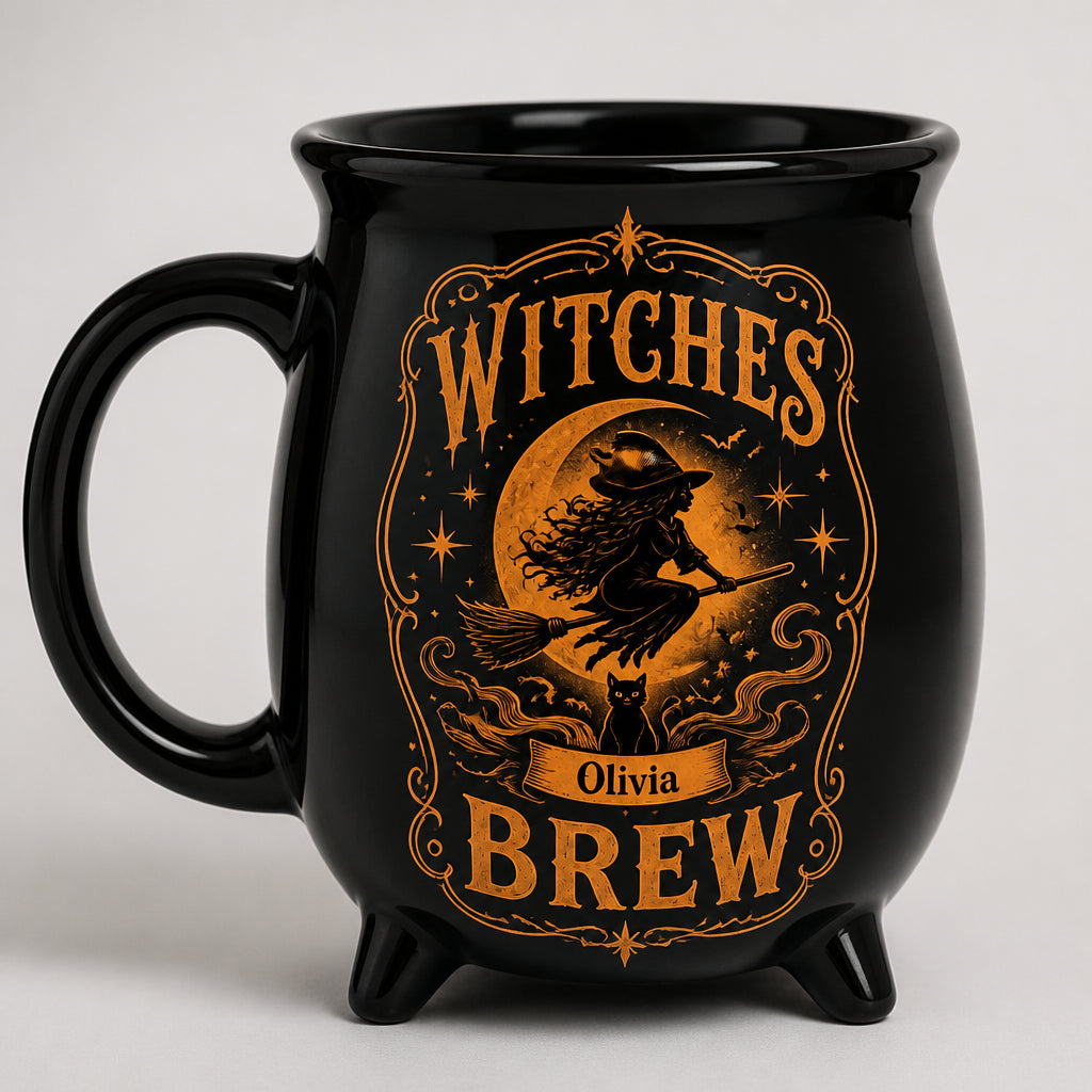 Witches Brew Cauldron Mug – Personalized Name - Personalized Halloween Black Ceramic Witch Mug 61008453-2989-4cbb-837a-2a12221de4a0.jpg