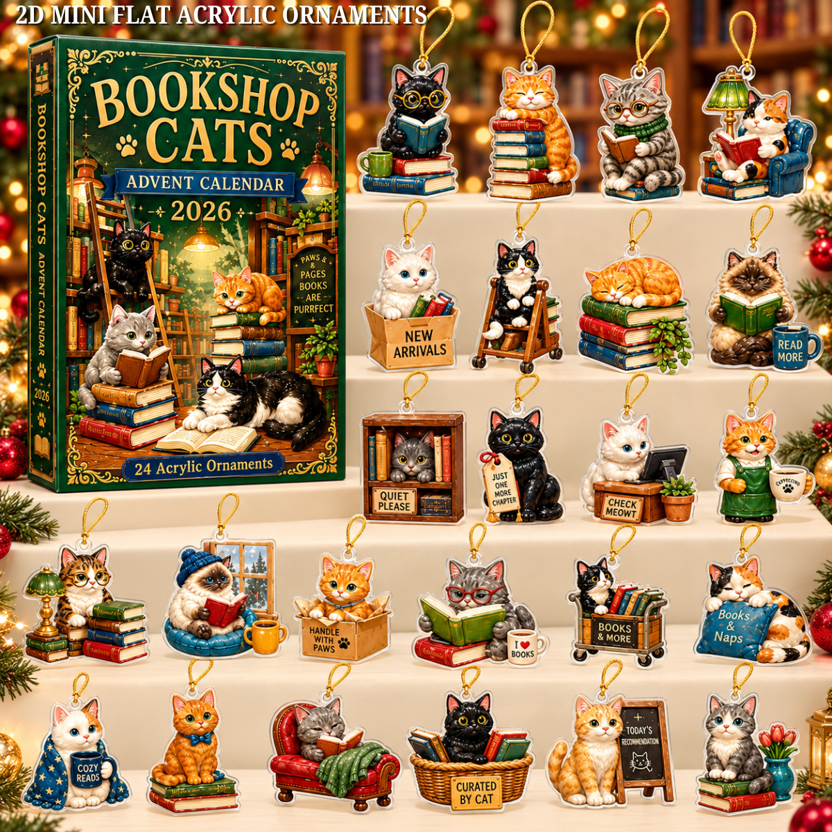 Bookshop Cats Advent Calendar 2026 - 24-Day Festive Countdown, Acrylic Charms Blind Box - Gift For Reading Lovers 6110becb-97ed-416b-970d-847d0cd7ebdd-cat-text.png
