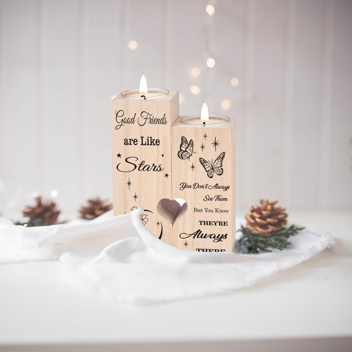 Friendship Gifts for Women, Gifts for Friends Best Friend Birthday Gifts Gifts for Women, Candlestick Creative Gifts