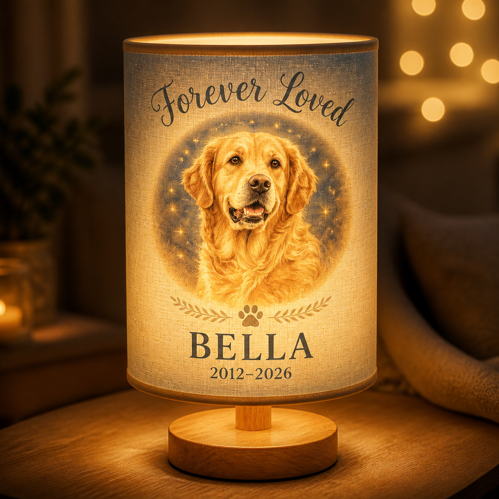 Forever Loved Pet Memorial Photo Lamp - Personalized Custom Fabric Lamp 612b613c-50bc-4a3f-a4dc-3e6dc67f4615.png