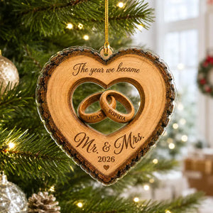 Custom The Year We Became Mr & Mrs Ornament, Personalized Heart Ring Christmas Ornament, Newlywed 2026 Wedding Gift 612c5efd-37dc-45c0-b4f4-c3529a8c8e33-ewrewrew-7-.webp