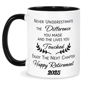 Retirement Gift for Woman Men, Funny Retirement Mug, Custom Retirement Gifts for Women Men 2025, Coworkers, Friends, Teacher, Boss, Sisters, Mom, Retired Gifts Coffee Cup