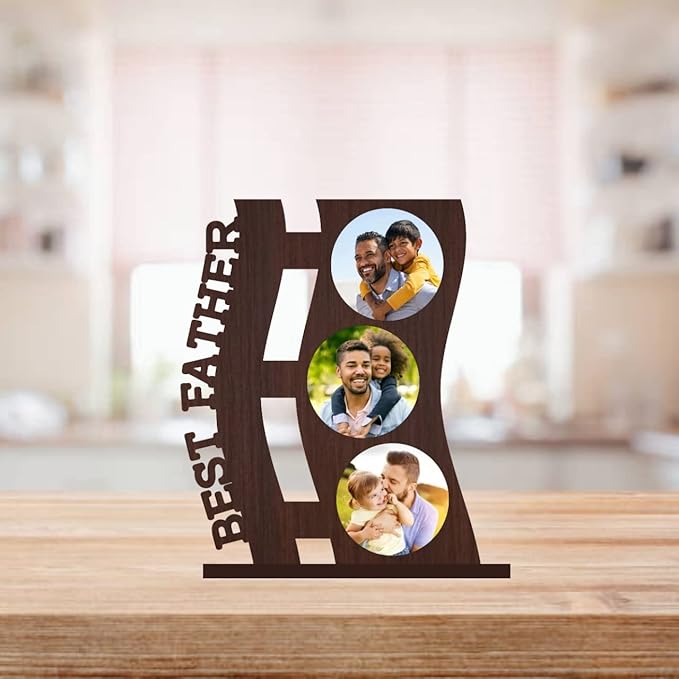 Best Father Personalized Photo Frame, Birthday Fathers Day Sorry, Gift For Papa Dad