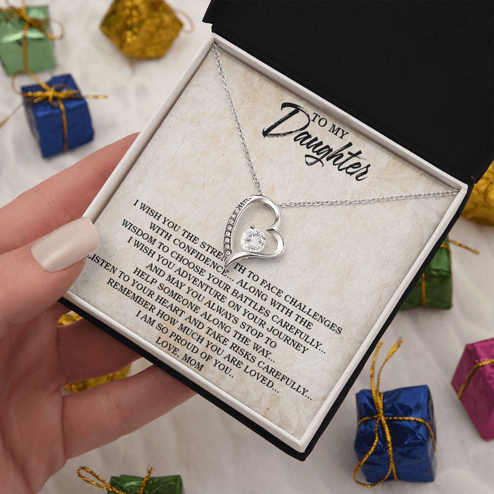 To My Daughter I Wish You The Strength To Face Challenges, Necklace With Message Card Sentimental Gift From Mom To Daughter 613.jpg