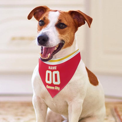 Kansas Custom Dog Bandana Pet Gear Select Any Name Any Number Gifts for Dogs Cats